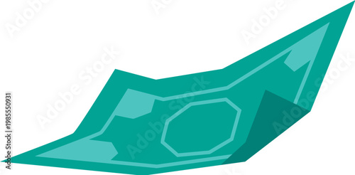 Turquoise paper money