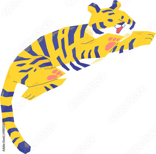 Jumping tiger