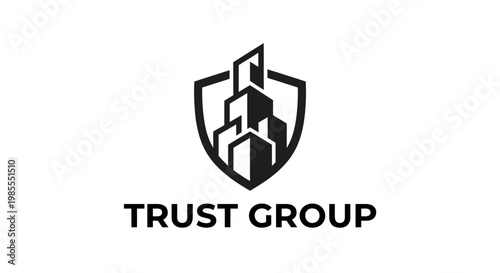 Strong corporate logo symbolizing trust, protection, and stability for financial and legal companies.