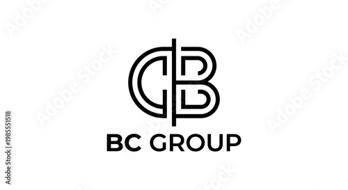Professional monogram logo for corporate identity and consulting firms.