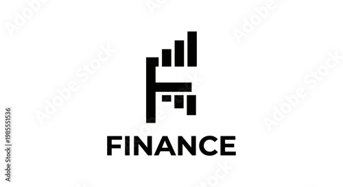 Modern finance logo representing growth, investment, and financial success.