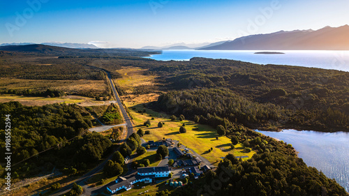 Bilde på lerret Te Anau Aerial Landscape, New Zealand