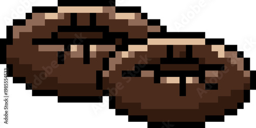 Chocolate Bagels in Pixel Art