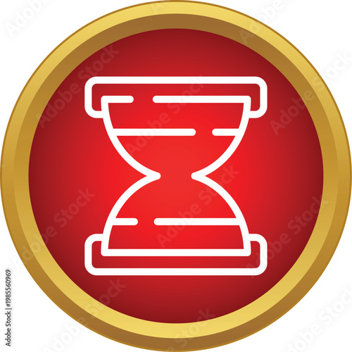 Hourglass icon presenting time, urgency, and a loading wait