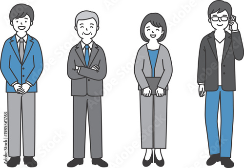 スーツの人たち