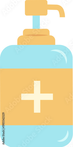 Hygiene used hand sanitizer