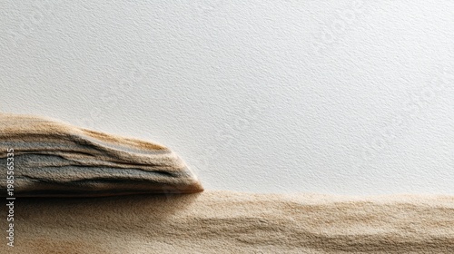 Soft Textile Fabric with Subtle Texture, Beige Tones and Natural Waves on Clean Background Ideal for Interior Design and Fashion Themes