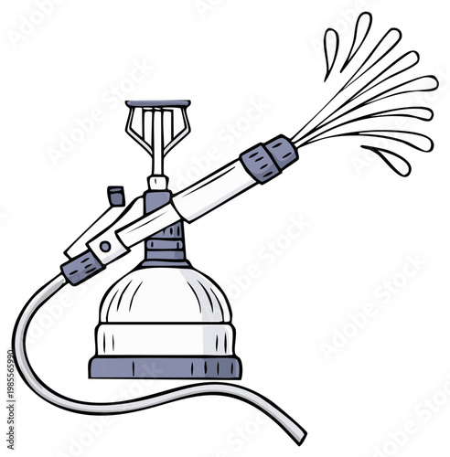 Cartoon Garden Sprayer Wand Emitting Water Stream