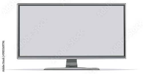 Modern Flat Screen Television Mockup for Advertising or Product Display