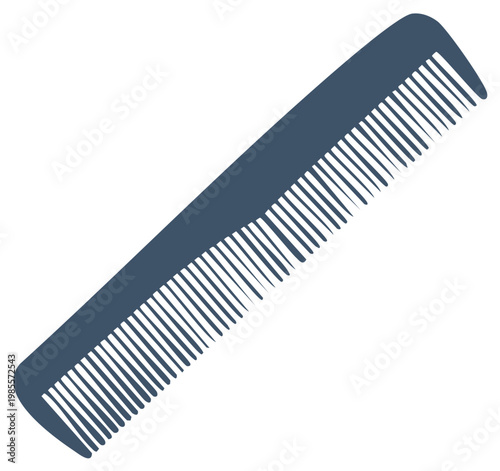 Blue Comb with Narrow Teeth for Styling and Detangling Hair Care Accessory
