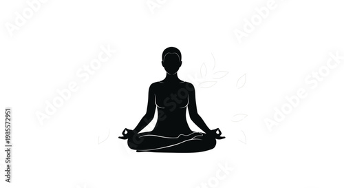 Person sitting in yoga meditation pose.