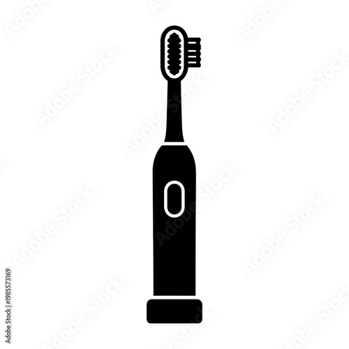 Vector of a modern electric toothbrush with a sleek design
