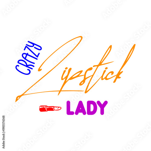 Crazy Lipstick Lady SVG 