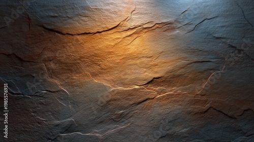 Natural Textured Rock Surface With Warm Lighting and Intricate Patterns Capturing Earthy Tones Ideal for Backgrounds and Decorative Elements