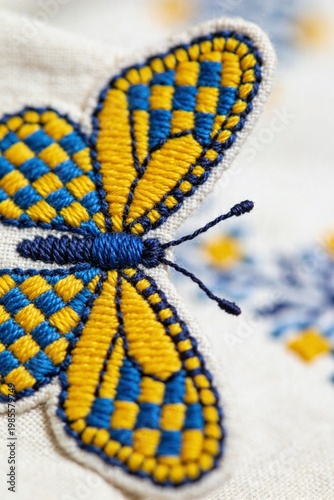 butterfly on white background