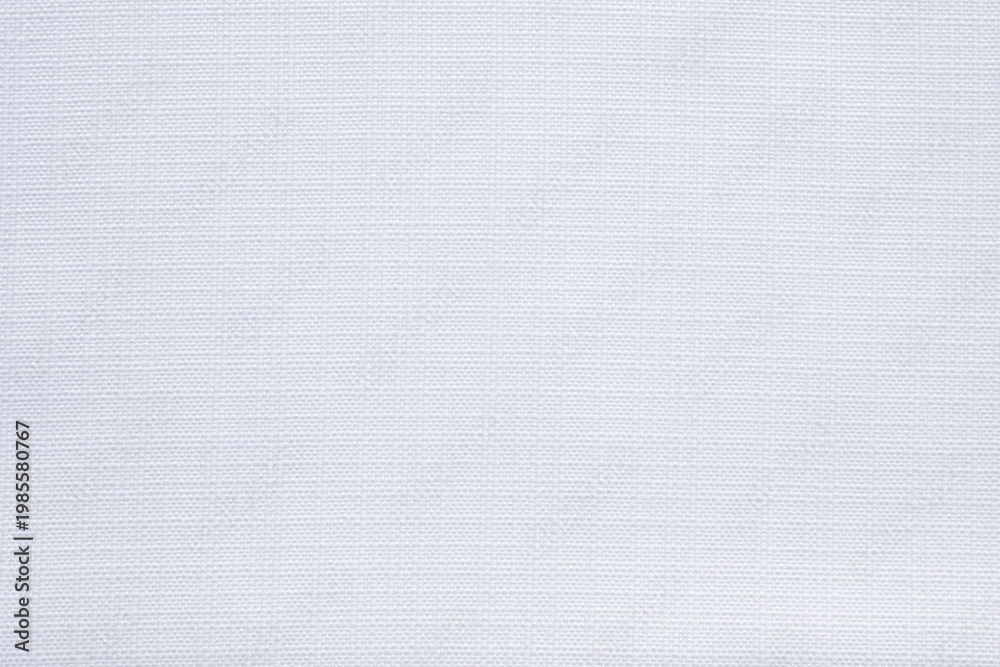 Fototapeta premium White Linen Fabric Texture Background Closeup Woven Textile