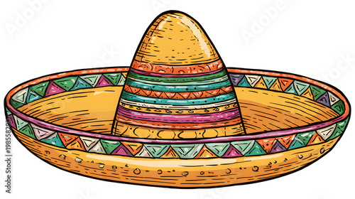 mexican sombrero hat	
