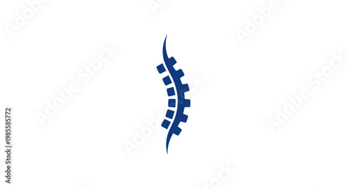 Abstract Spine Icon - Medical, Chiropractic, Health, Healthcare, Wellness