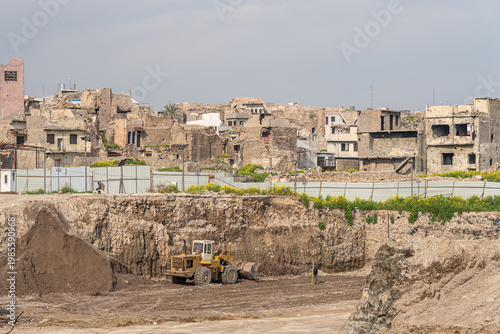 Destroyed buildings in Mosul, Iraq
