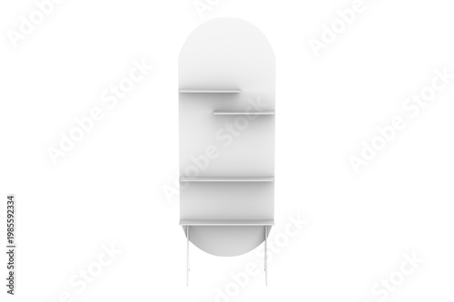 Obraz na plátně Super Market Display Stand Isolated On White Background