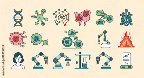 This illustration conveys the vulnerability of individuals to viruses and disease. It's ideal for health-related content, awareness campaigns, or arti