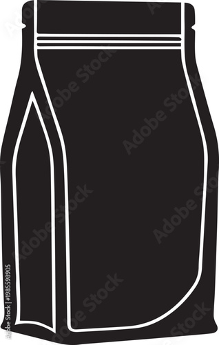 Stand Up Pouch Packaging Silhouettes for Food and Coffee