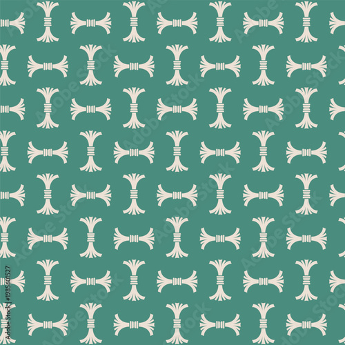 Spaced Abstract Geometric Jade Motif