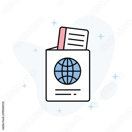 Passport  Vector Fill outline Icons Eps 10 File