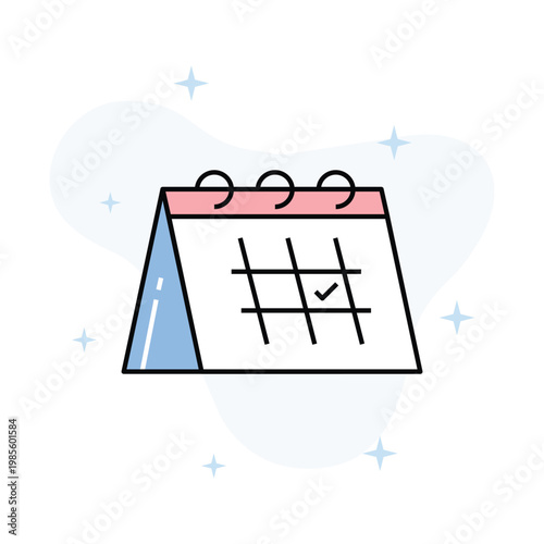 Calendar Vector Fill outline Icons Eps 10 File