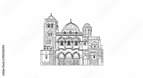 Ornate domed building with multiple towers and arched entrances