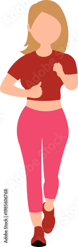 People Running Illustration