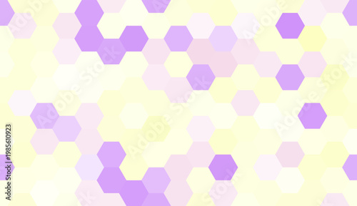 Pastel hexagonal honeycomb abstract seamless background