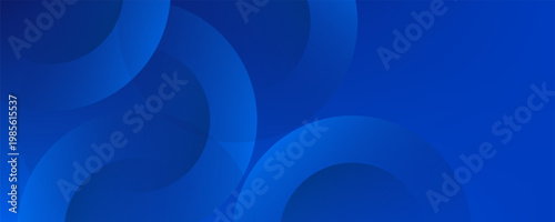 Blue gradient abstract circle shape background vector design