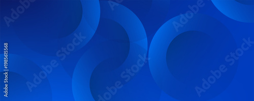 Blue gradient abstract circle shape background vector design