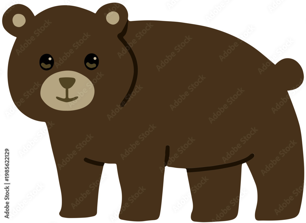 Fototapeta premium brown bear vector
