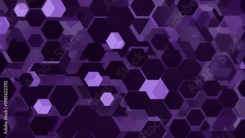 Wallpaper Mural Abstract Purple Hexagon Pattern Background with Geometric Shapes. Torontodigital.ca