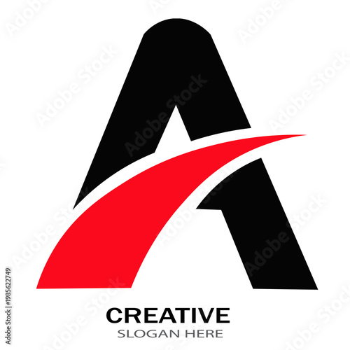 vector logo design , letter A logo
