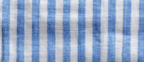 Vertical Blue and White Stripes on Textured Fabric Background