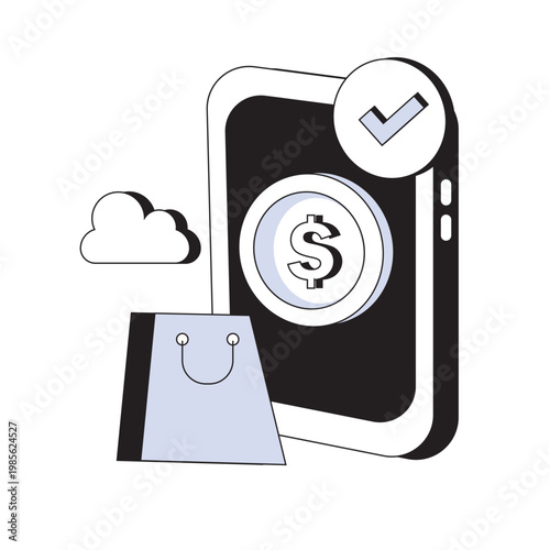 Mobile Payment Transaction Icon