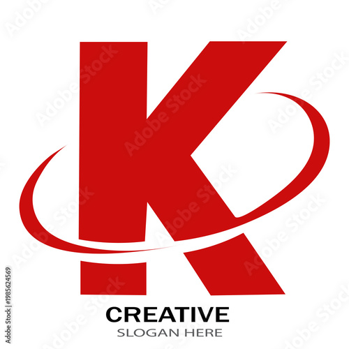 vector logo for business, letter K logo
