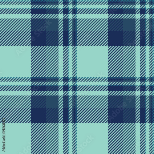 Carpet vector pattern textile, stylish plaid seamless background. Fibre tartan texture fabric check in teal and blue colors.