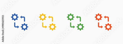 Adaptation Icon Set Color Multiple Style Collection Element For Design