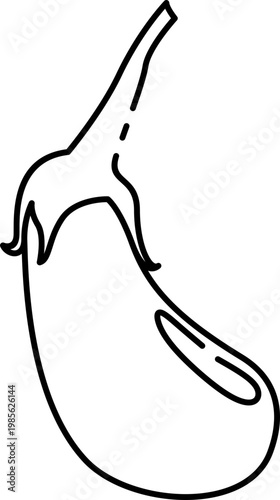Hand Drawn Eggplant Icon