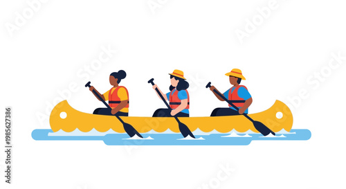 Group of people kayaking on water during daytime