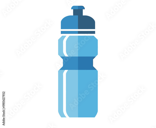 Refreshing blue water bottle for sports and fitness, keeping you hydrated and healthy on the go