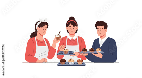 Sweet Treats Baking Class with Two Women and One Man