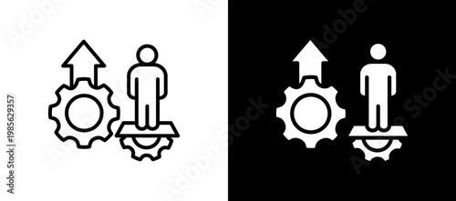 Productivity lineglyph icon