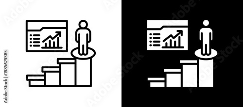 Career Planning lineglyph icon