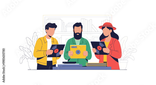 Group of Diverse People Using Digital Tablets in Urban Environment