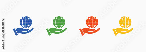 Responsibility Icon Set Color Multiple Style Collection Element For Design